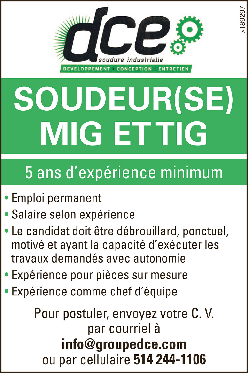 Logo de SOUDEUR(SE) MIG ET TIG