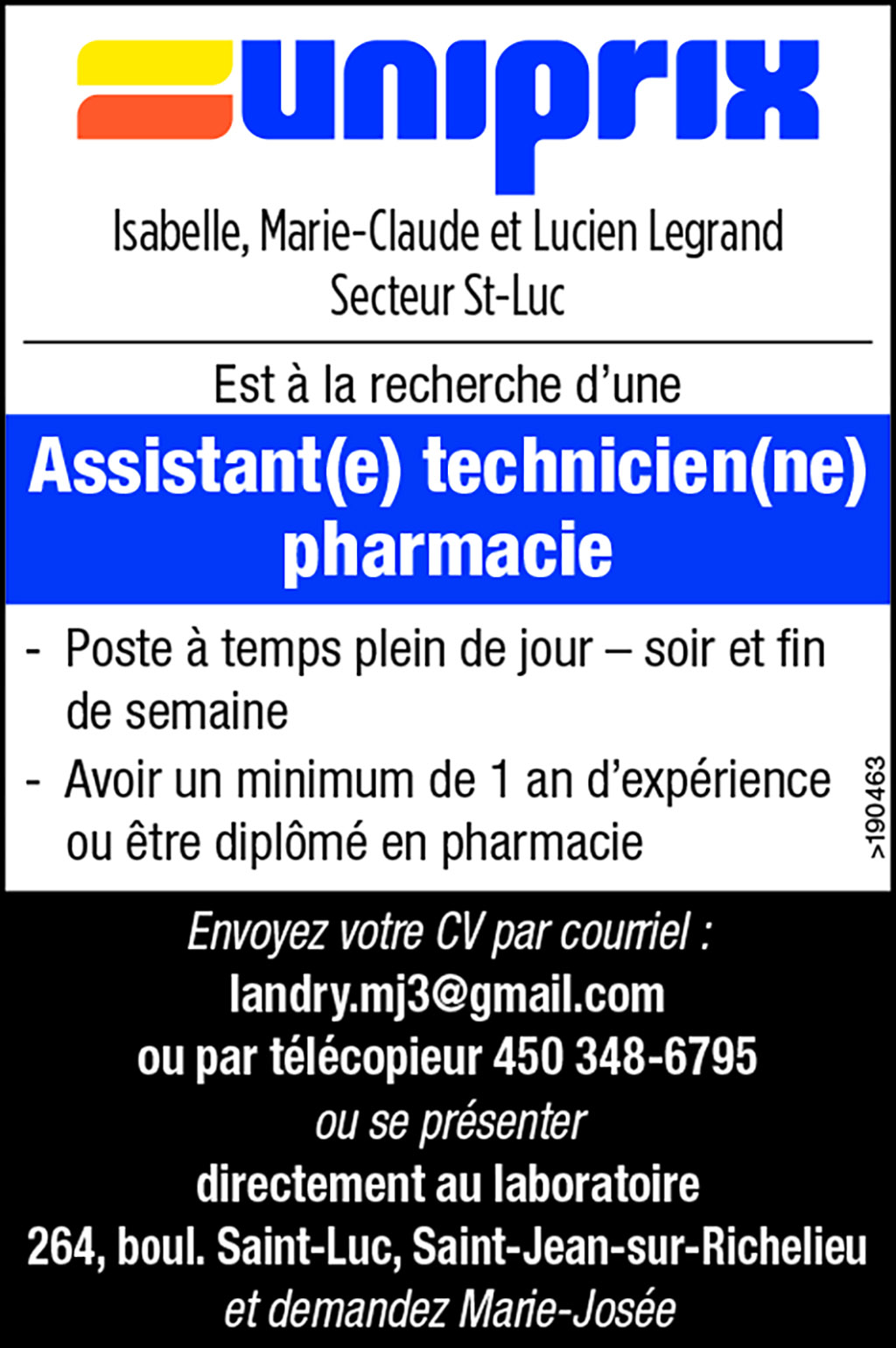 Logo de Assistant(e) technicien(ne) pharmacie