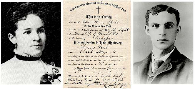 11 avril 1888 – Mariage d’Henry Ford