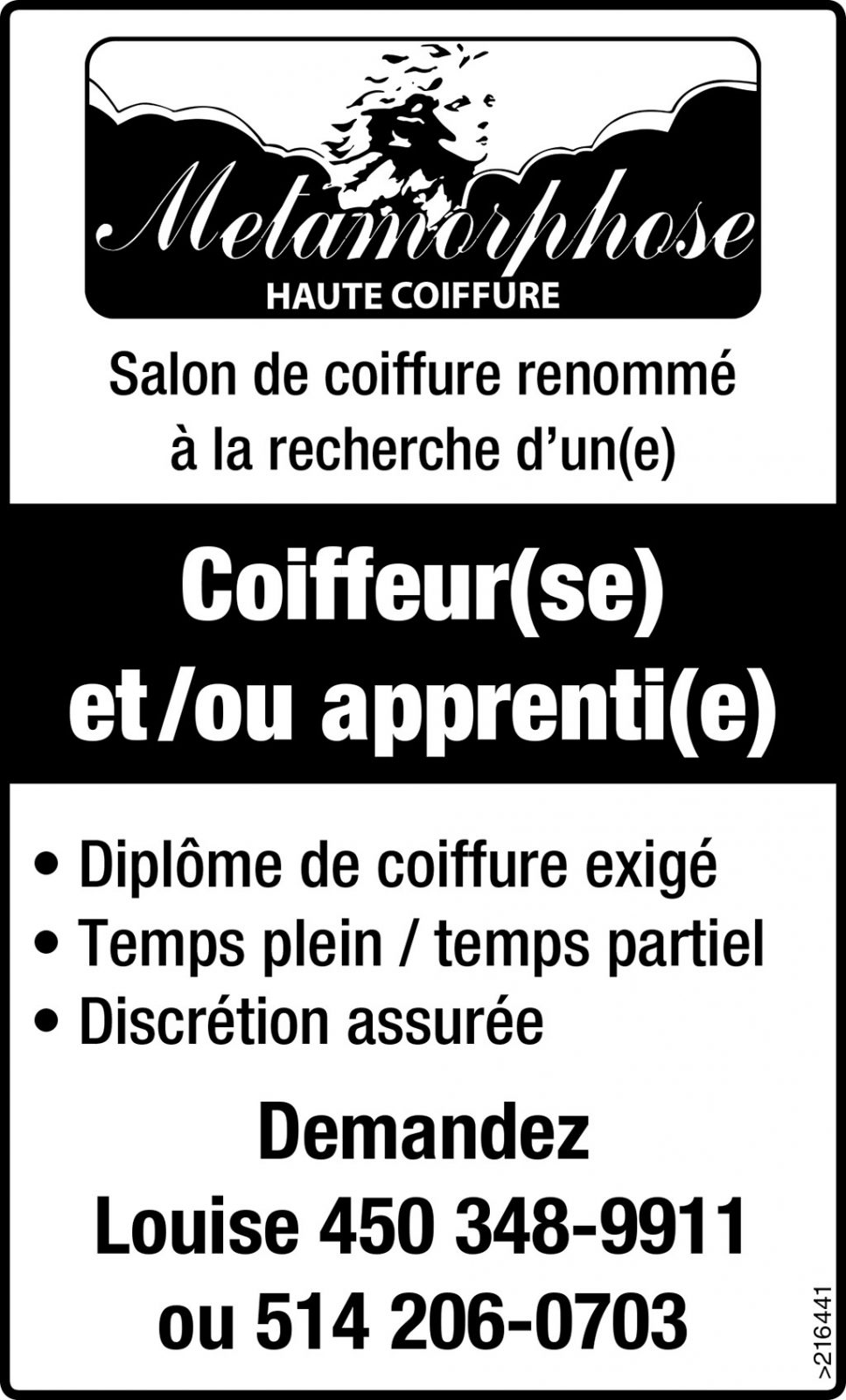 Logo de Coiffeur(se) et /ou apprenti(e)