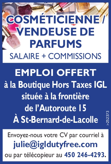 Logo de COSMÉTICIENNE / VENDEUSE DE PARFUMS