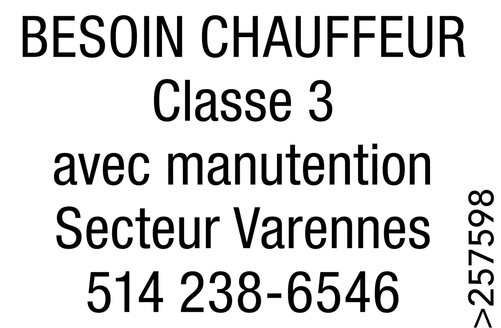 Logo de BESOIN CHAUFFEUR Classe 3