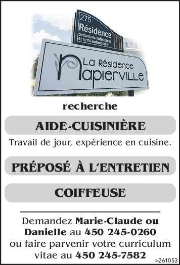 Logo de AIDE-CUISINIÈRE / PRÉPOSÉ À L’ENTRETIEN / COIFFEUSE