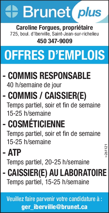 Logo de COMMIS RESPONSABLE / COMMIS / CAISSIER(E) / COSMÉTICIENNE / ATP / CAISSIER(E) AU LABORATOIRE