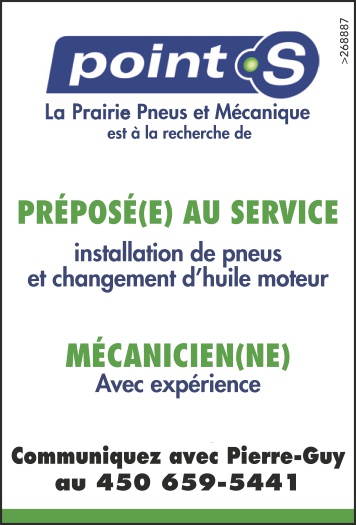 Logo de PRÉPOSÉ(E) AU SERVICE / MÉCANICIEN(NE)