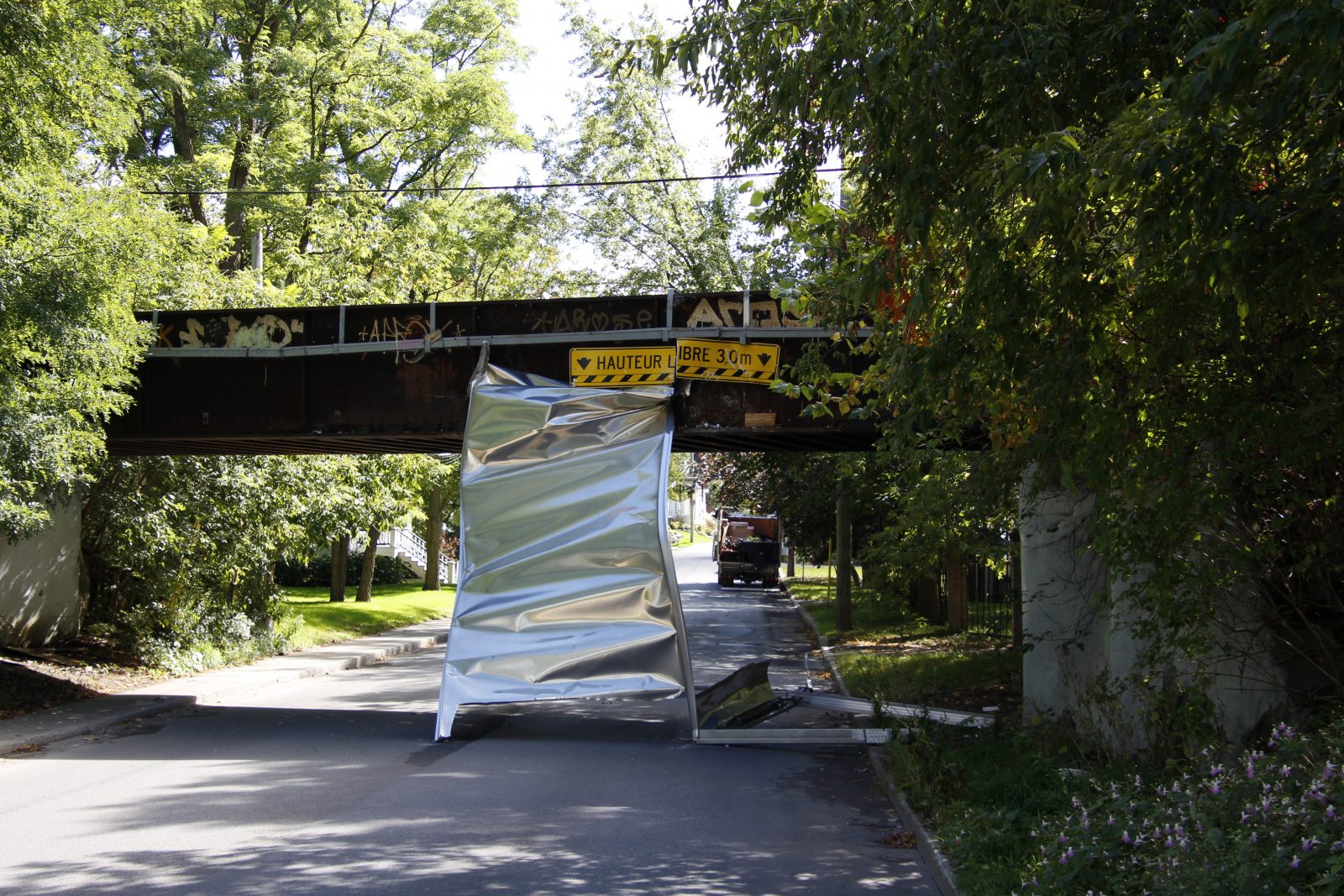 Travaux de réparation du pont du CP à Iberville