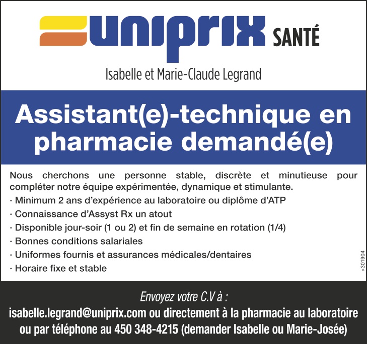 Logo de Assistant(e)-technique en pharmacie