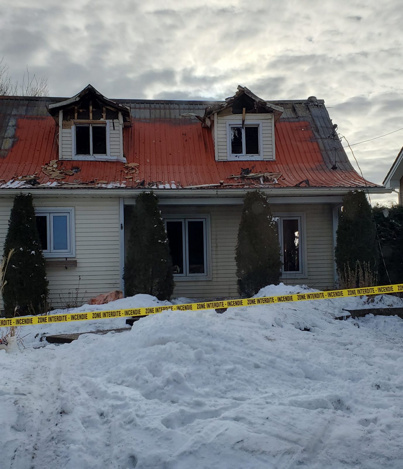 Incendie d’une maison à Saint-Blaise sur-Richelieu