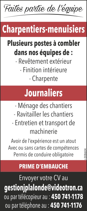 Logo de Charpentiers-menuisiers / Journaliers