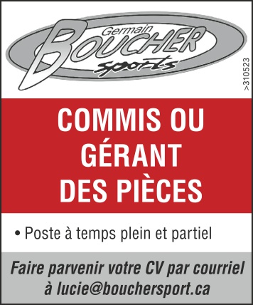 Logo de COMMIS OU GÉRANT DES PIÈCES