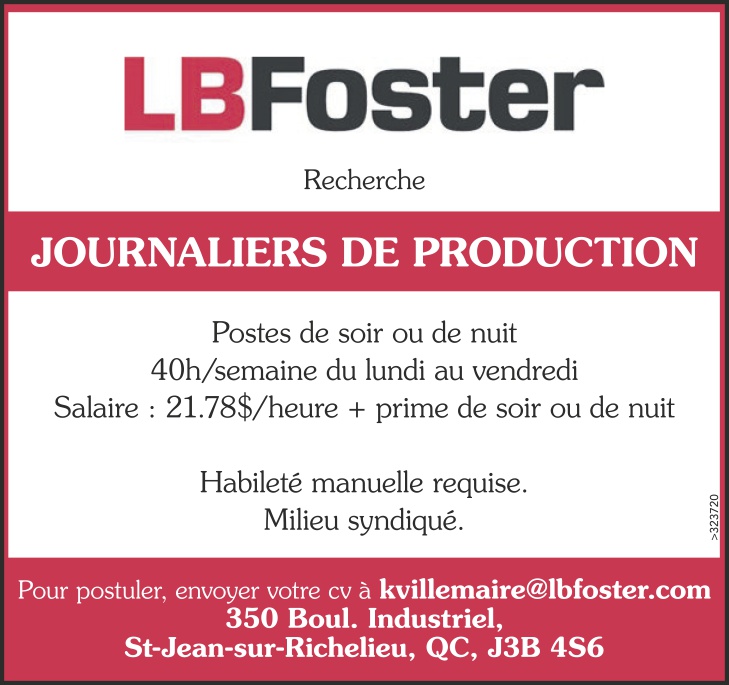 Logo de JOURNALIERS DE PRODUCTION