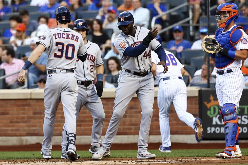 Tucker et Valdez mènent les Astros vers un convaincant gain de 9-1 sur les Mets