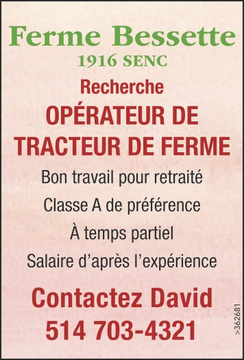 Logo de OPÉRATEUR DE TRACTEUR DE FERME