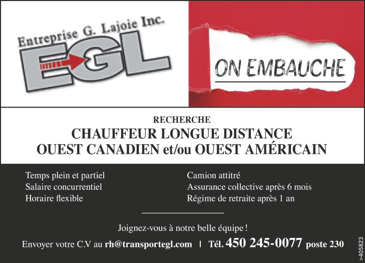 Logo de CHAUFFEUR LONGUE DISTANCE OUEST CANADIEN et/ou OUEST AMÉRICAIN