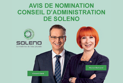 Avis de nomination  | Conseil d’administration de Soleno