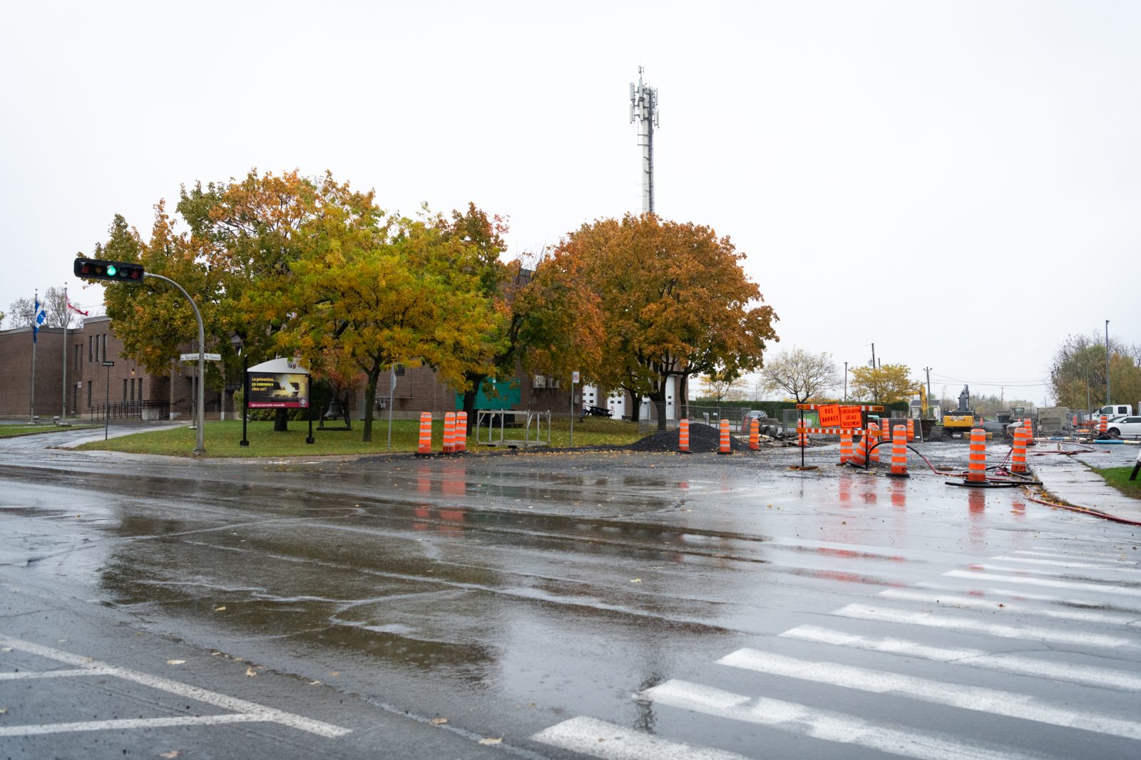 Une intersection sur la rue Saint-Jacques fermée pour un mois