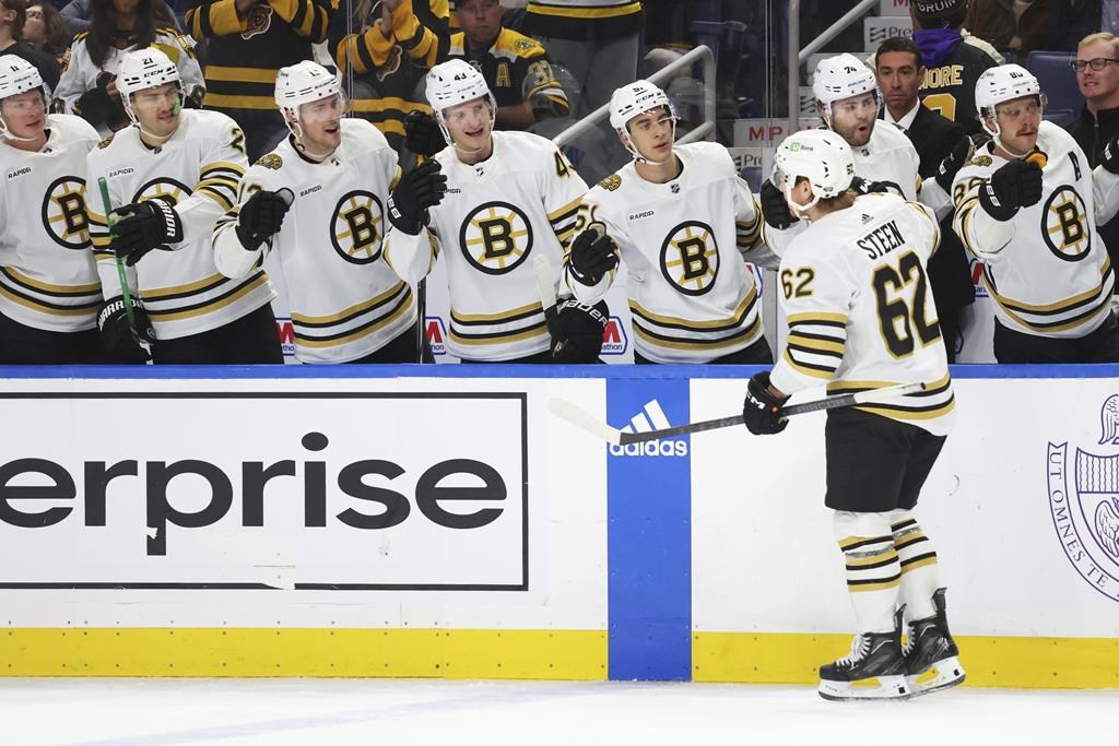 Trois points pour David Pastrnak, les Bruins l’emportent 5-2 contre les Sabres
