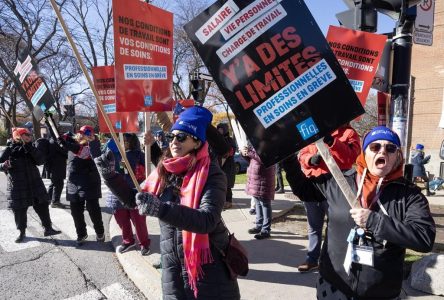 Sondage Léger: plus de 7 Québécois sur 10 appuient la grève des infirmières