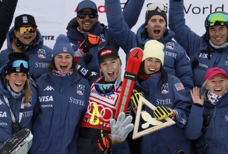 Mikaela Shiffrin obtient une rare victoire en descente, à Saint-Moritz