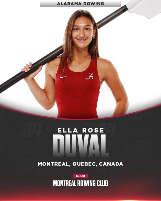 Ella-Rose Duval recrutée par l’équipe d’aviron de l’université d’Alabama