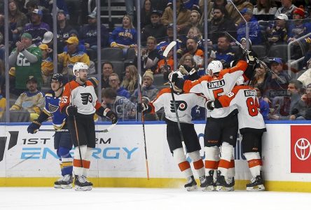 Les Flyers gagnent un 4e match de suite en battant les Blues 4-2