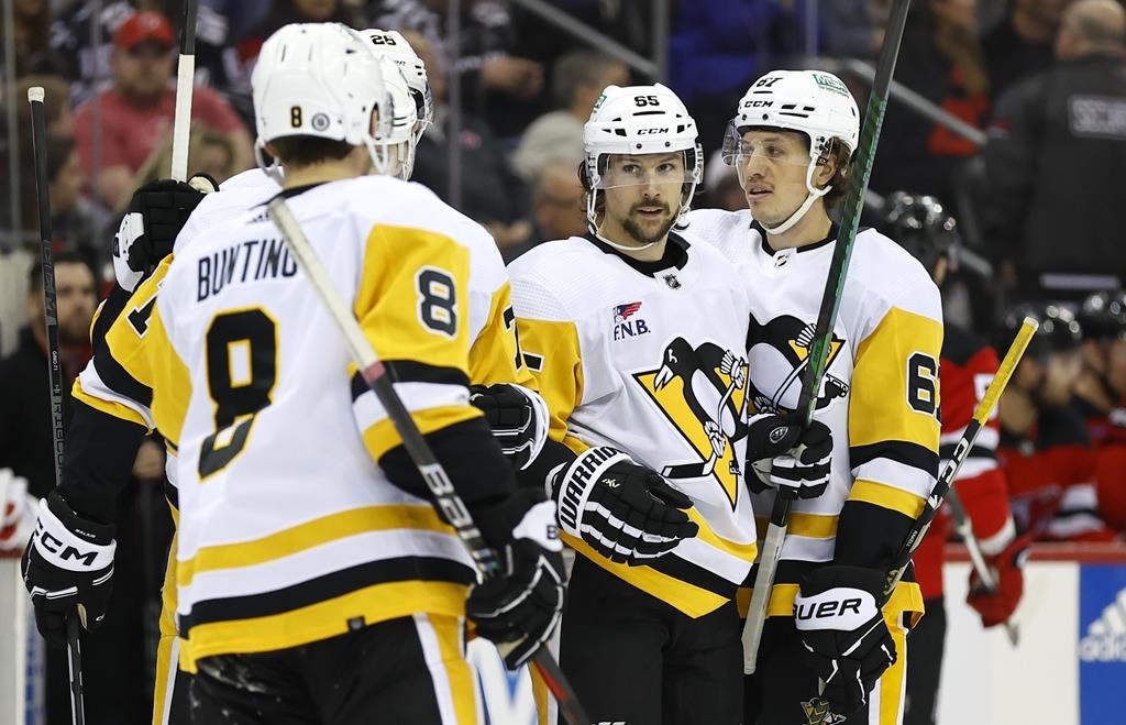 Malkin et Crosby totalisent 4 buts contre le NJ, dans un gain de 6-3 des Penguins