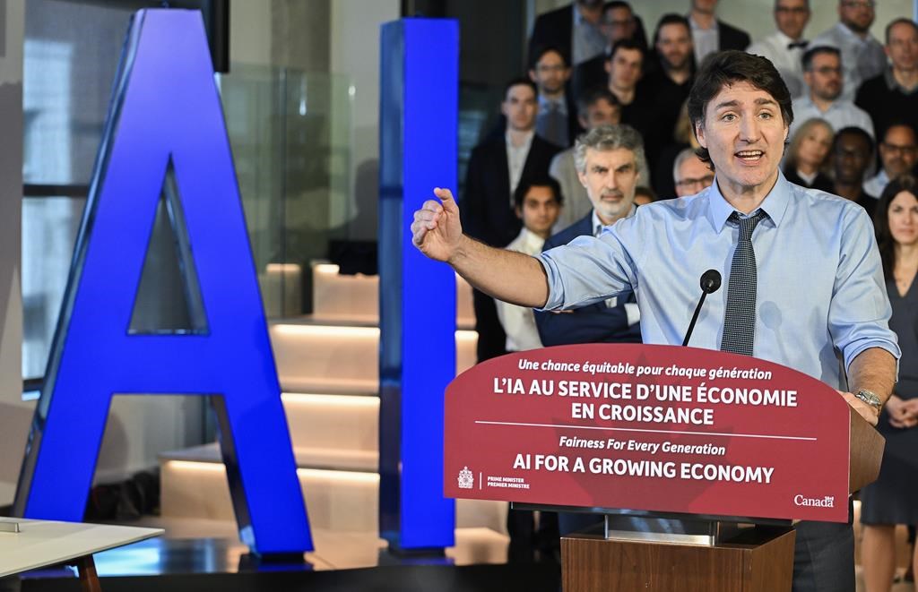 Trudeau annonce des mesures totalisant 2,4 milliards $ en matière d’IA
