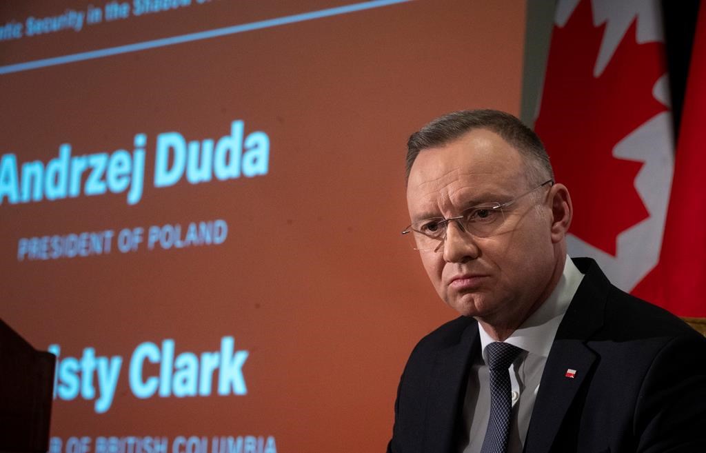 Le président polonais au Canada: rencontre avec Trudeau prévue samedi à Victoria