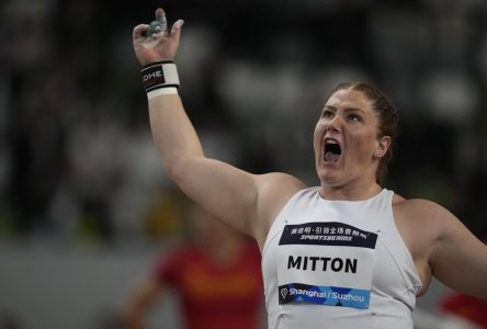 Ligue de diamant: la Canadienne Sarah Mitton prend la 2e place au lancer du poids