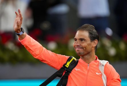 Rafael Nadal est émotif après son dernier match en carrière à l’Omnium de Madrid